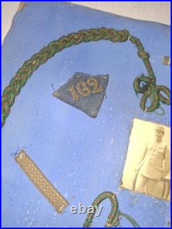 Rare Grouping Poilu 162 RI Patte Col Fourragere MPF MpLF 1914 Tranchee Verdu