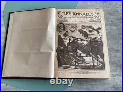 Rare Livre Les Annales 1918 Semestre Complet Parfait état illustré Hansi