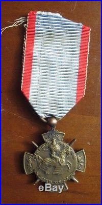 Rare Médaille des Volontaires Luxembourgeois de la grande Guerre 1914-1918 WW1