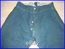 Rare Pantalon Troupe Fr Bleu Horizon Mle 1915 En Drap Anglais