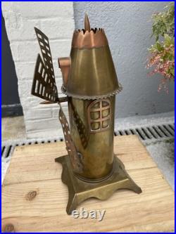 Rare Trench Art Artisanat Tranchee Moulin Tirelire 1914 1917 Campagne