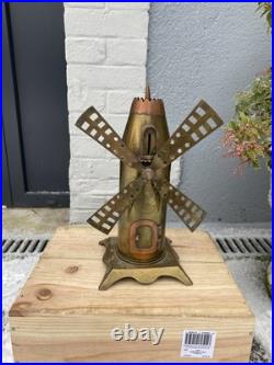Rare Trench Art Artisanat Tranchee Moulin Tirelire 1914 1917 Campagne