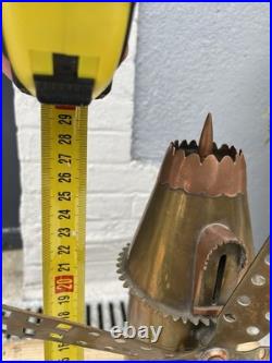 Rare Trench Art Artisanat Tranchee Moulin Tirelire 1914 1917 Campagne