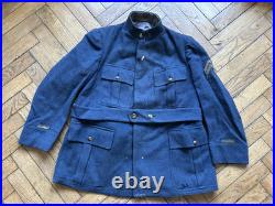 Rare Vareuse modèle 1913 Gris Fer Bleuté Du 5e Ri Paris Falaise WW1 Tranchée