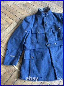Rare Vareuse modèle 1913 Gris Fer Bleuté Du 5e Ri Paris Falaise WW1 Tranchée