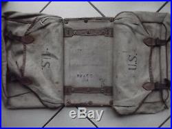 Rare WW1 US Porte bagage sacoches Moto ou vélo 14/18 GI