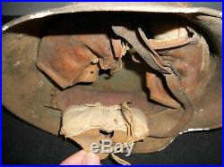 Rare casque Allemand camouflé original jus grenier WW1 1914-18