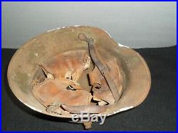 Rare casque Allemand camouflé original jus grenier WW1 1914-18