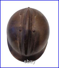 Rare coque de casque Adrian Italien, modèle 15, avec son bandeau intérieur WW. 1