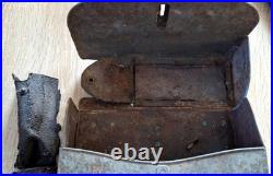 Rare étui tôle ersatz rouleau câble téléphoniste transmission allemand ww1