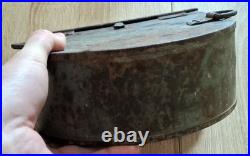 Rare étui tôle ersatz rouleau câble téléphoniste transmission allemand ww1