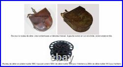 Rare étui tôle ersatz rouleau câble téléphoniste transmission allemand ww1