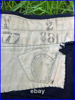 Rare pantalon d'artillerie coloniale Marsouin daté 1910 réceptionné WW1 tranchée