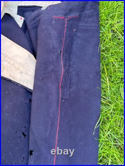 Rare pantalon d'artillerie coloniale Marsouin daté 1910 réceptionné WW1 tranchée