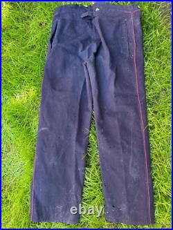 Rare pantalon d'artillerie coloniale Marsouin daté 1910 réceptionné WW1 tranchée