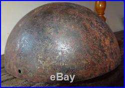 Rarissime Cerveliere De Poilu 1914-1915 Ww1 French Trench Helmet