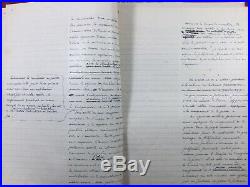 Rarissime Manuscrit Original du Commandant Raynal 1930 Fortifications Défense