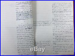 Rarissime Manuscrit Original du Commandant Raynal 1930 Fortifications Défense