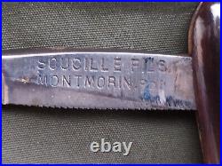 Rasoir coupe-choux de poilu 1914 Soucille fils Montmorin avec sa boite