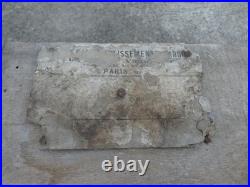 SAPEURS POMPIERS 1880 1914 Rare Caisse Vide Grenades Harden Extinctrice