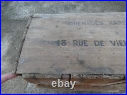 SAPEURS POMPIERS 1880 1914 Rare Caisse Vide Grenades Harden Extinctrice