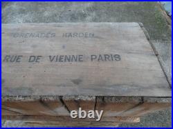 SAPEURS POMPIERS 1880 1914 Rare Caisse Vide Grenades Harden Extinctrice