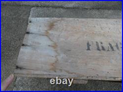 SAPEURS POMPIERS 1880 1914 Rare Caisse Vide Grenades Harden Extinctrice