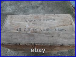 SAPEURS POMPIERS 1880 1914 Rare Caisse Vide Grenades Harden Extinctrice