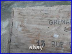 SAPEURS POMPIERS 1880 1914 Rare Caisse Vide Grenades Harden Extinctrice