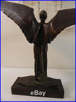 SEGOFFIN statue bronze fondeur RUDIER Ecole Polytechnique f. FOCH 1914-1918