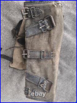 Sac a dos as de carreau 1893 poilu de 1914 cadre original cuirs retournés