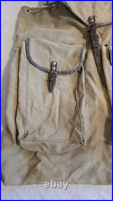 Sac à dos militaire FR WWI toile, France, état excellent