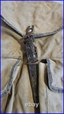 Sac à dos militaire FR WWI toile, France, état excellent