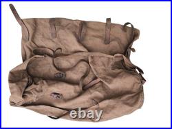 Sac allongé cachou d'homme monté mod 1902 artillerie, train France WW1 WW2