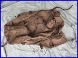 Sac allongé cachou d'homme monté mod 1902 artillerie, train France WW1 WW2