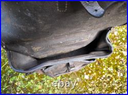 Sacoche cuir poseur de ligne transmission France ww1 1914 1918