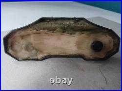 Sculpture Signée Mitrailleur 1ère Guerre Mondiale Encrier Sir de Metz. A. Ouvet