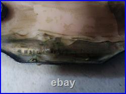 Sculpture Signée Mitrailleur 1ère Guerre Mondiale Encrier Sir de Metz. A. Ouvet