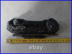 Sculpture Signée Mitrailleur 1ère Guerre Mondiale Encrier Sir de Metz. A. Ouvet