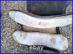 Selle 7 rivets à palette cuir fauve foncé harnachement cavalerie XIXe/ww1