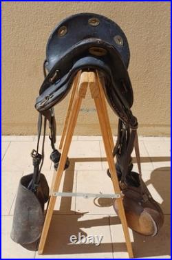 Selle de cavalerie américaine McClellan M1904 originale du 3rd Cavalry Regiment