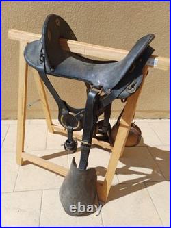 Selle de cavalerie américaine McClellan M1904 originale du 3rd Cavalry Regiment