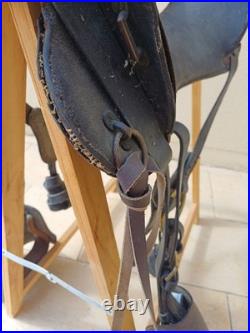 Selle de cavalerie américaine McClellan M1904 originale du 3rd Cavalry Regiment