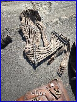 Selle fontes étriers sangle en cuir tressé officier cavalerie poilu ww1 1914