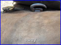 Selle fontes étriers sangle en cuir tressé officier cavalerie poilu ww1 1914