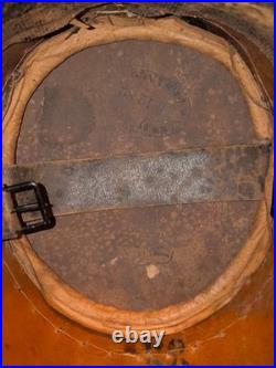 Shako troupe 1872 artillerie colonial complet avec crin retombant usures au drap