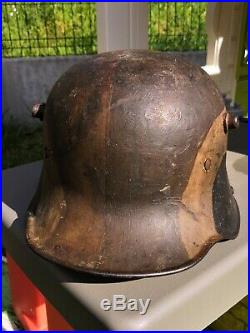 Stahlhelm camouflé casque allemand ww1