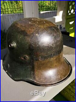 Stahlhelm camouflé ww1 casque allemand