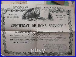 Superbe Lot Garde Republicaine 1914 1918 Livret Diplome Album Photos Poilu