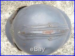 Superbe casque Adrian Artillerie modèle 15 bleu horizon poilu 14 18 ww1 helmet